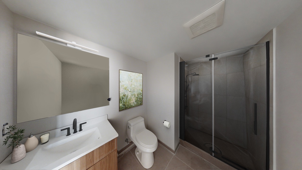 Bathroom — virtually staged